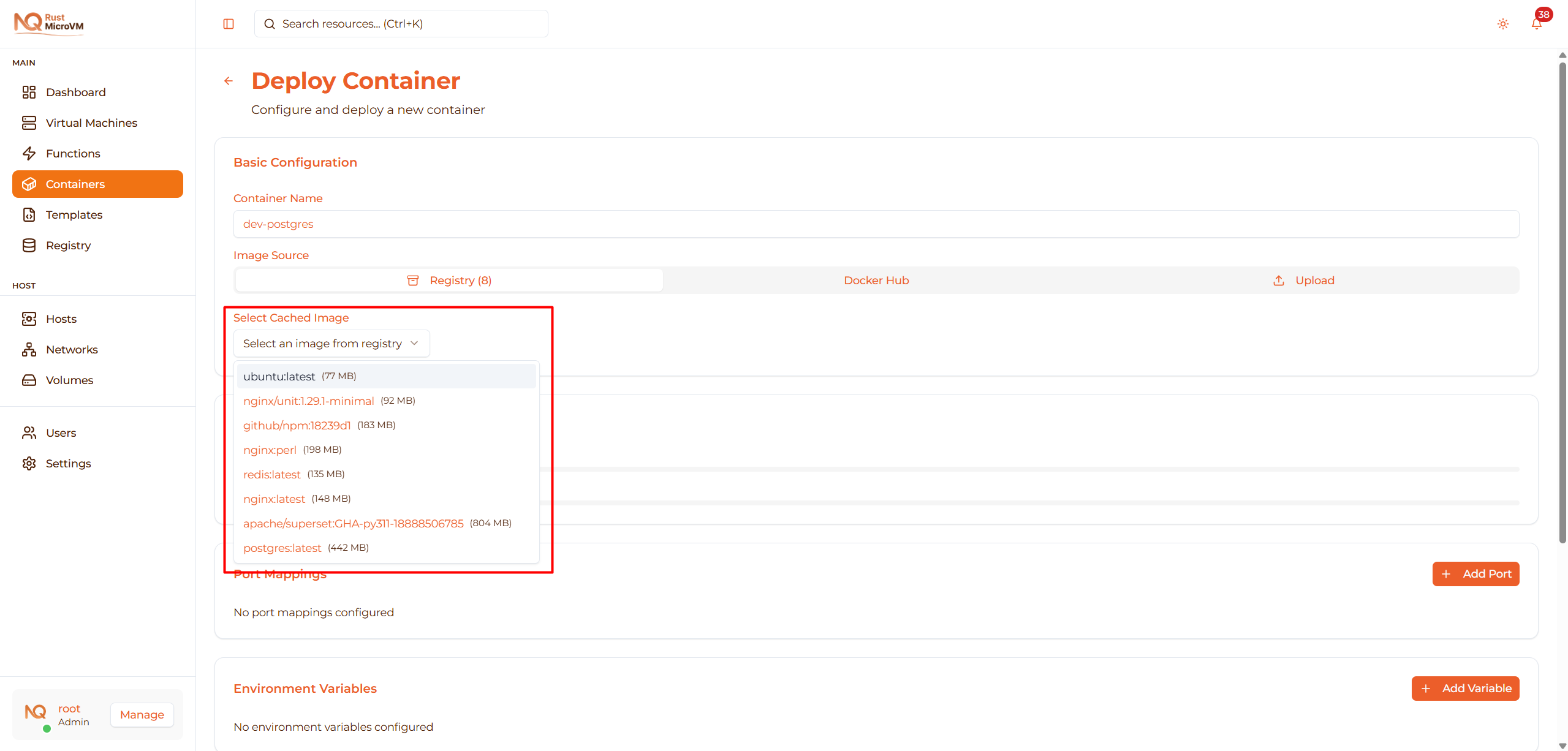 Image: Image source tabs