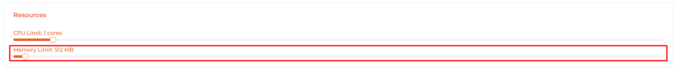 Image: Memory slider
