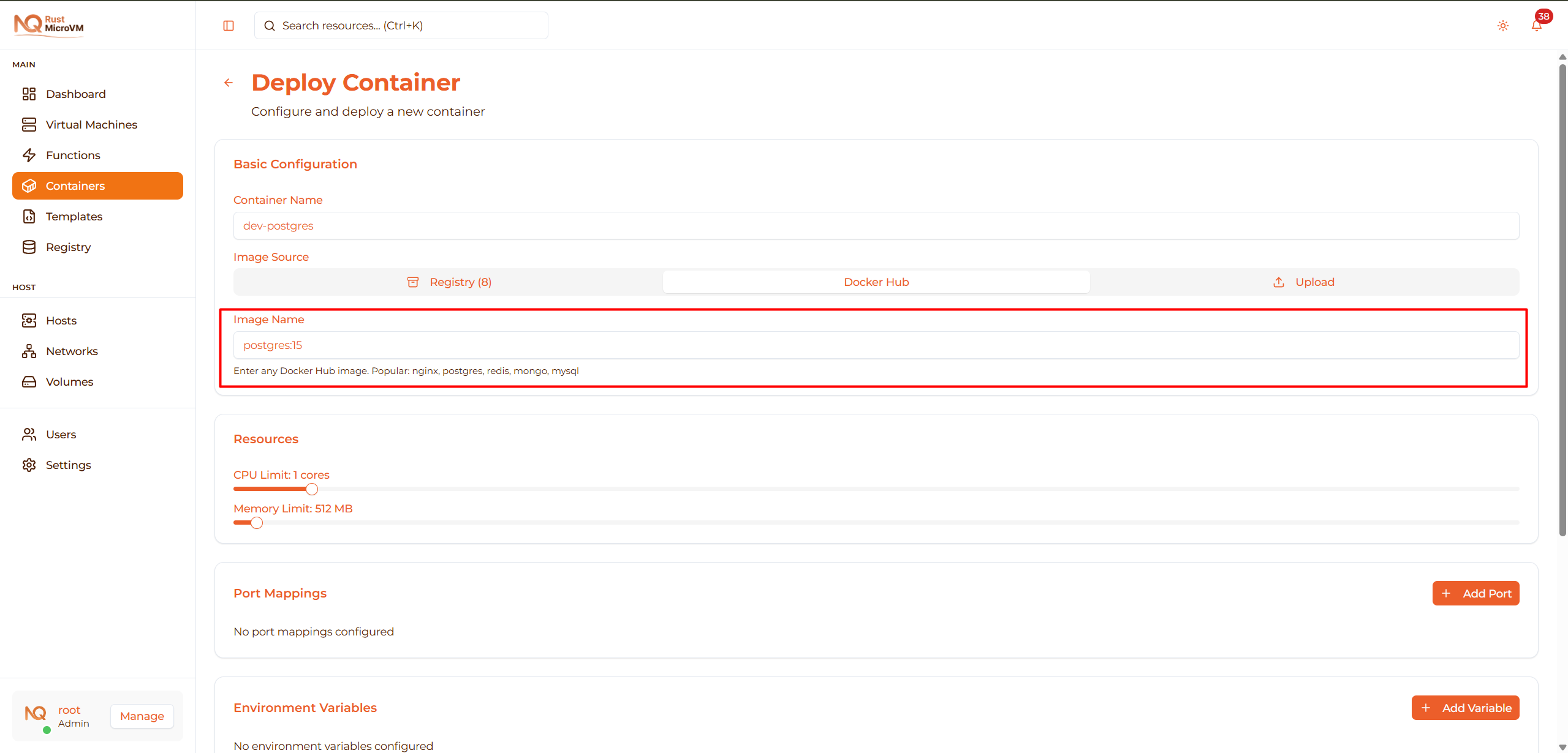 Image: Docker Hub auth example