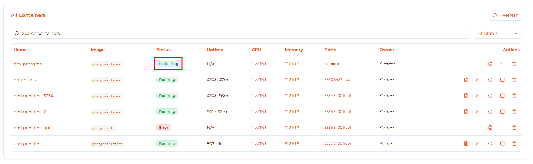 Image: Initializing state badge