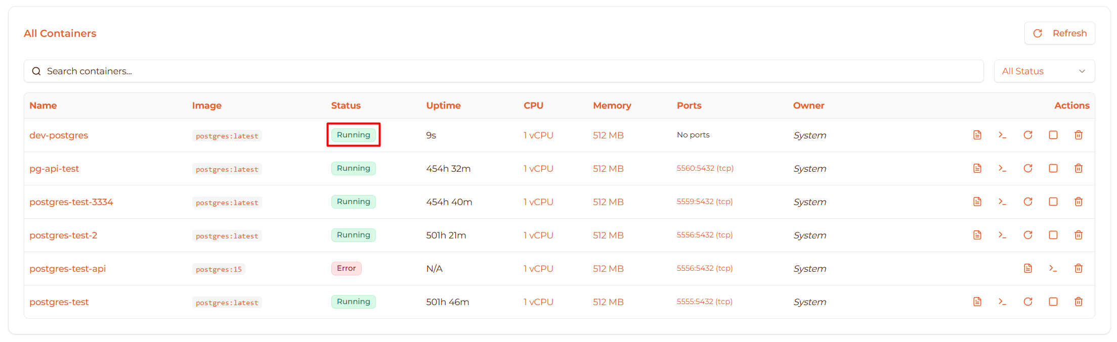 Image: Running state badge