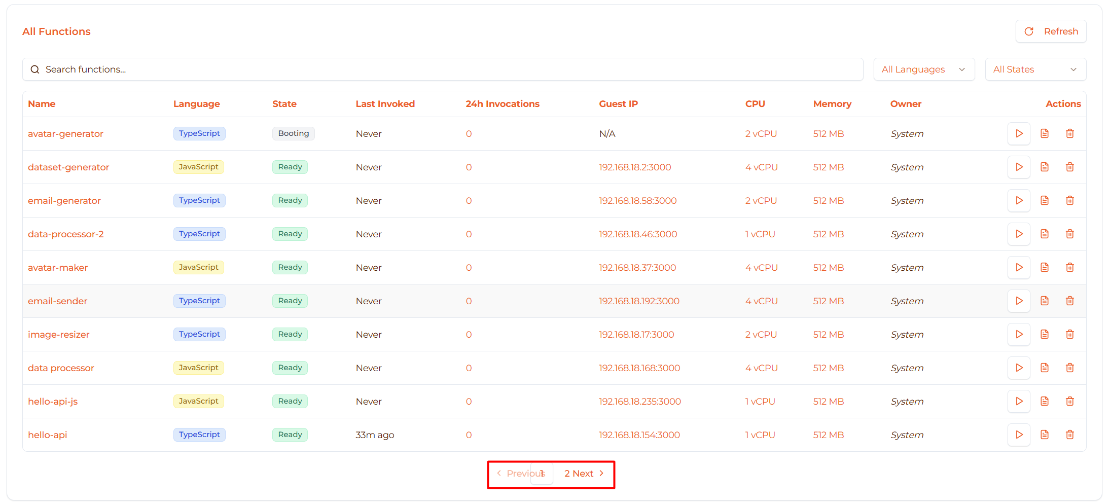 Image: Pagination controls