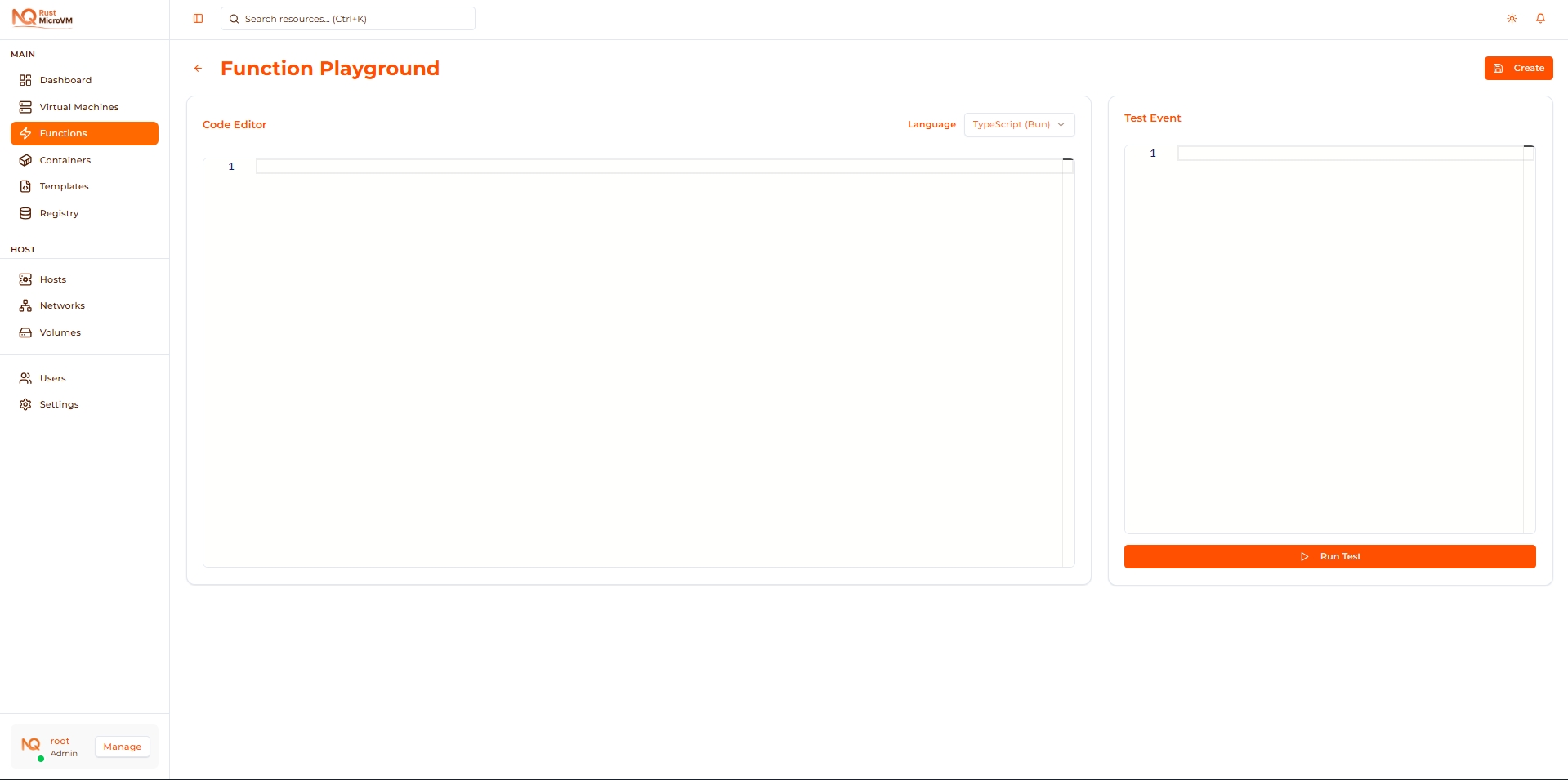 Image: Playground interface overview