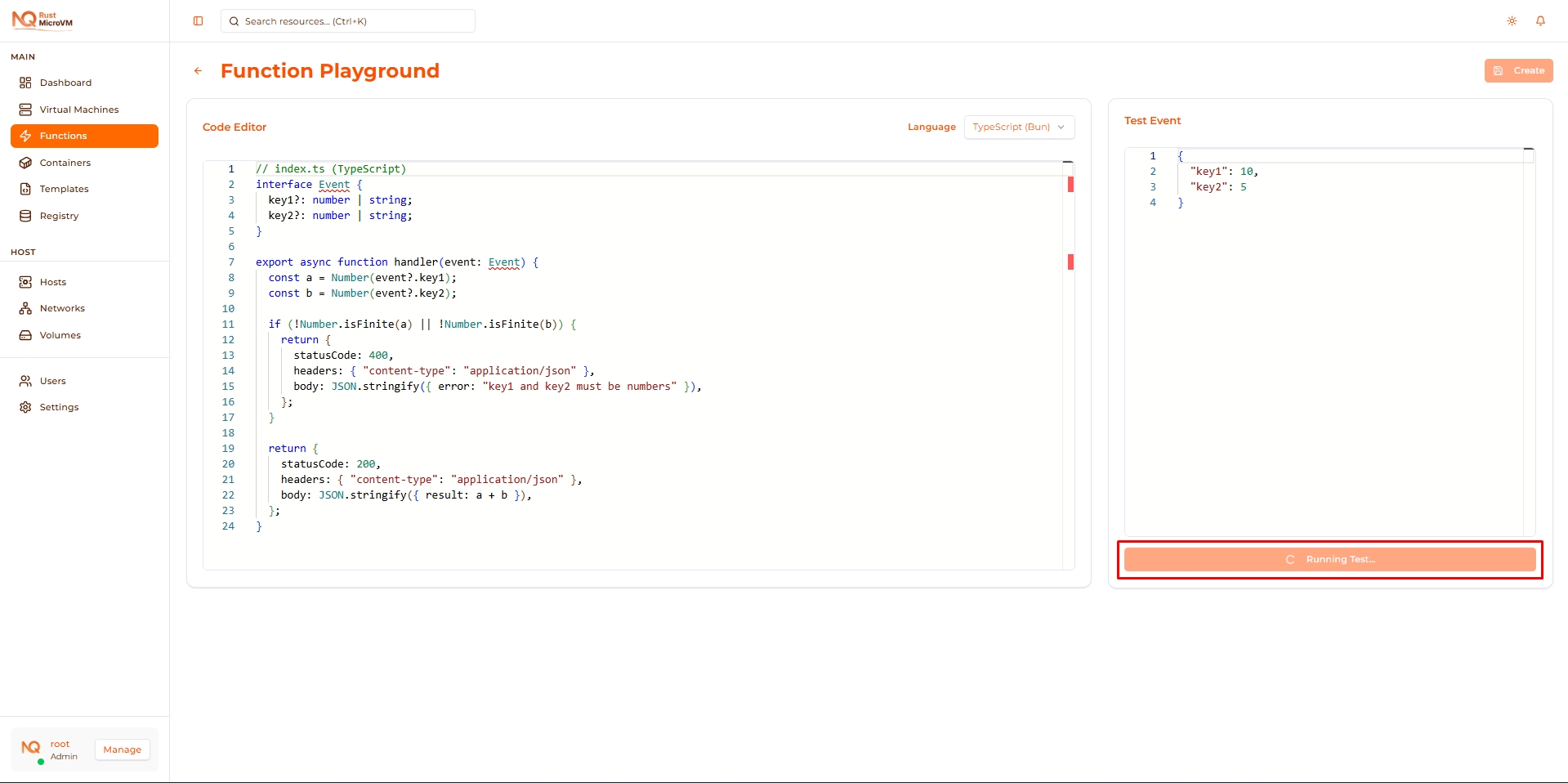 Image: Running indicator