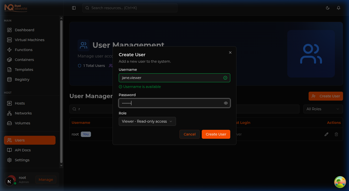 Image: User form fields