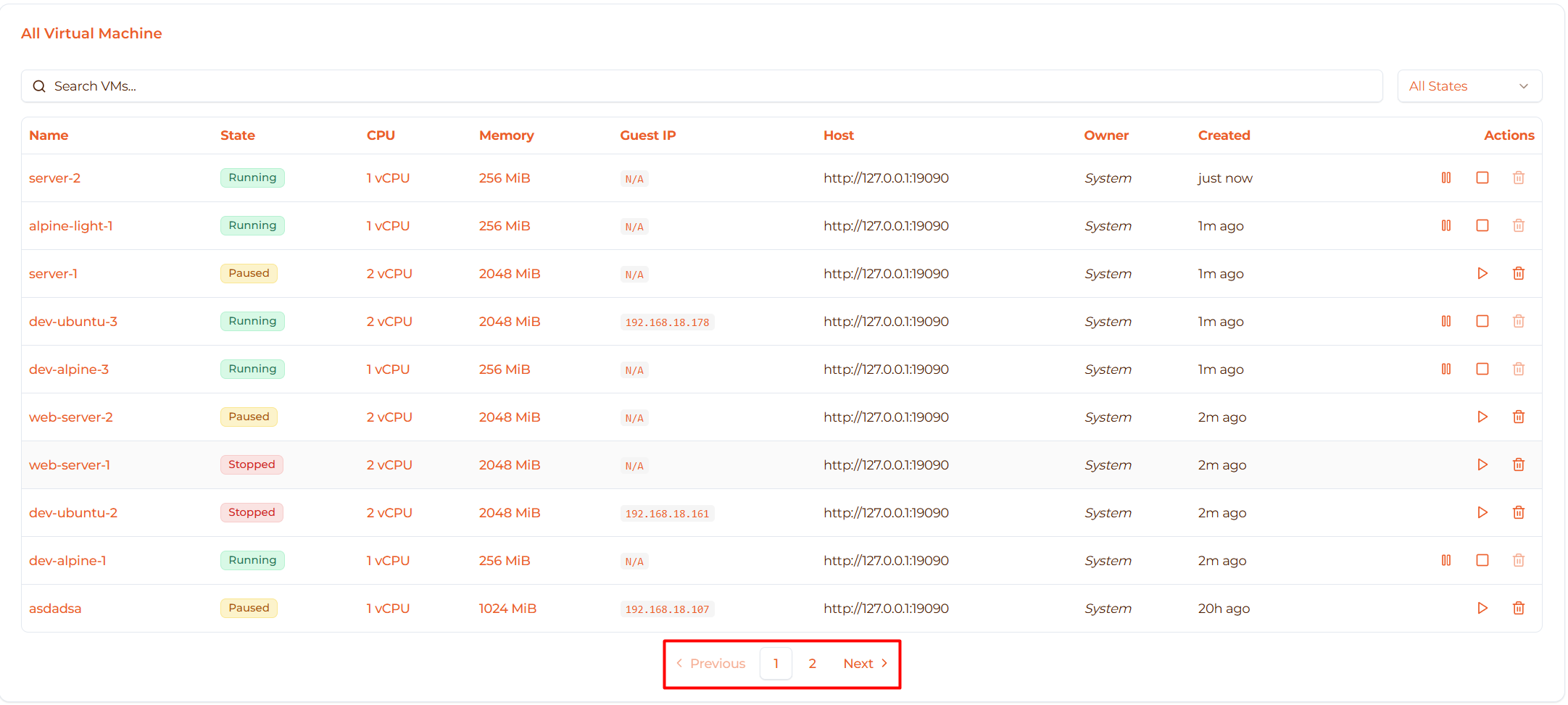 Image: Pagination controls